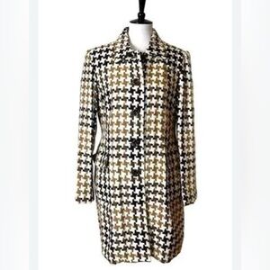 Worthington Stylish Houndstooth Coat